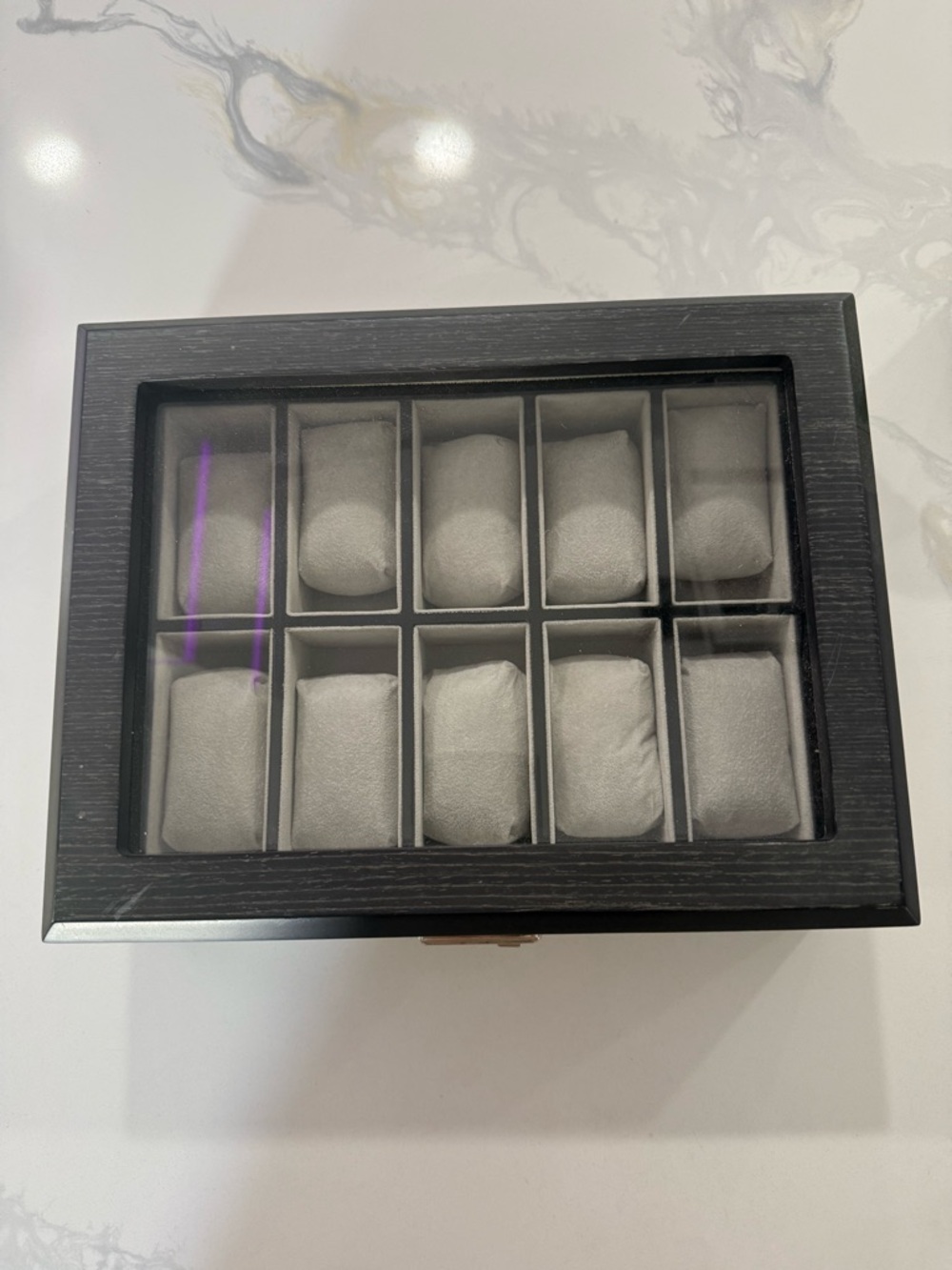Watch or jewelry 10 Slot Organizer - Black wood never used